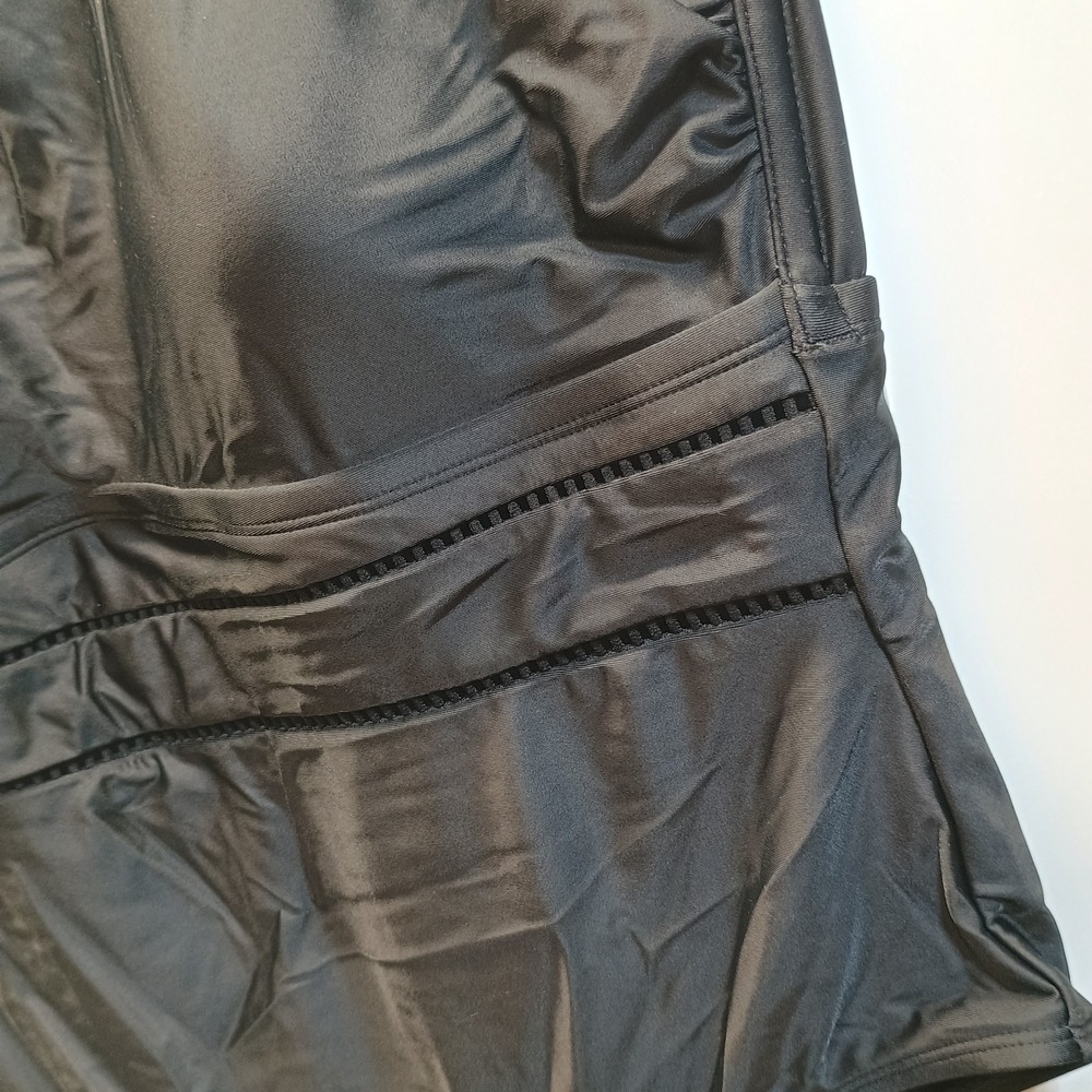 Shade & Shore High Neck Black One Piece Bathing Suit Swim Size 18 MSP$40 - Picture 7 of 11
